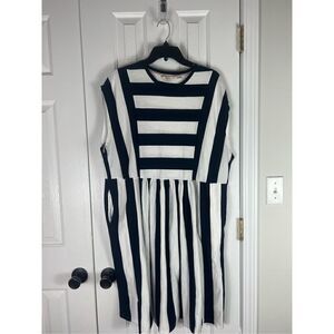 Boden Womens Striped Dress Size 22 Long